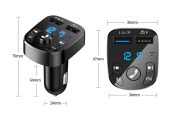 FM Transmiter za auto , 2 USB ulaza , Bluetooth , brzo punjenje 3.1A