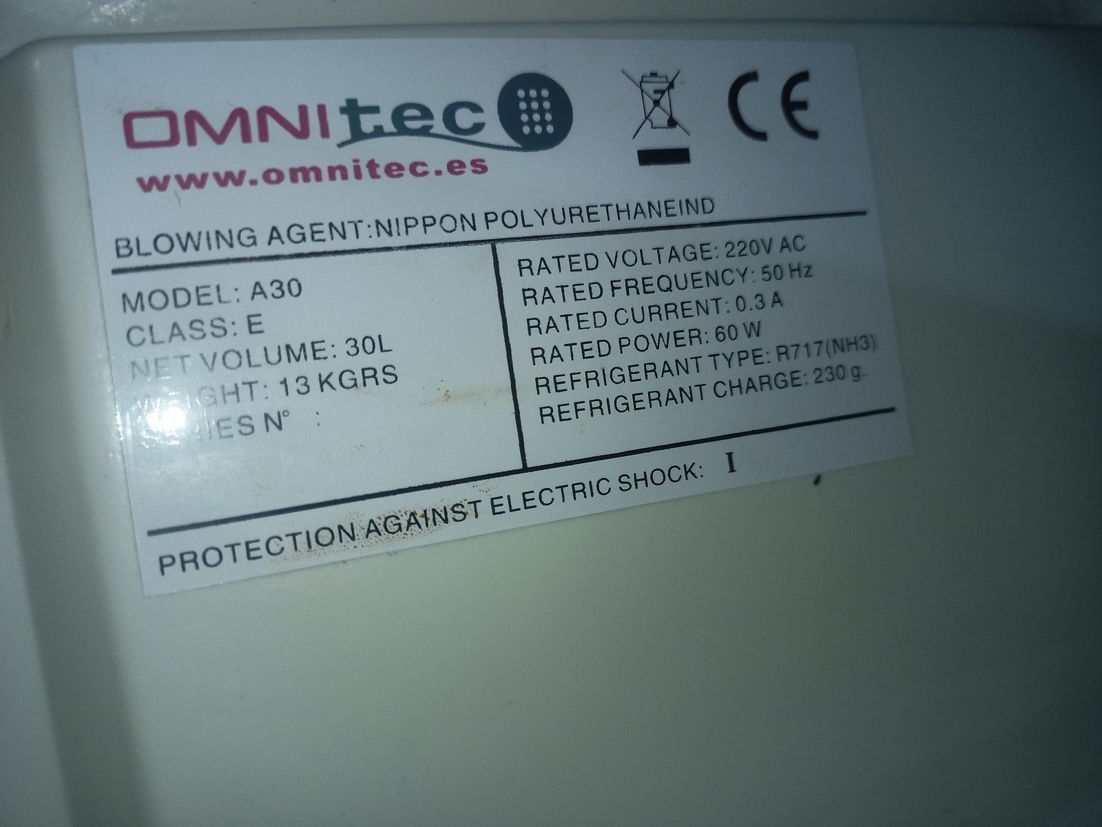 Mini Bar frizideri OMNITEC 4 komada 30 lit. 220v